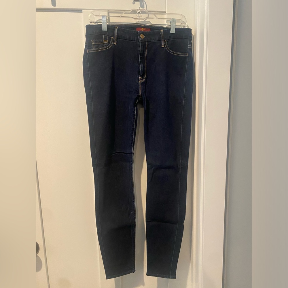 7 for Man Kind Skinny Women's Dark Blue Jeans